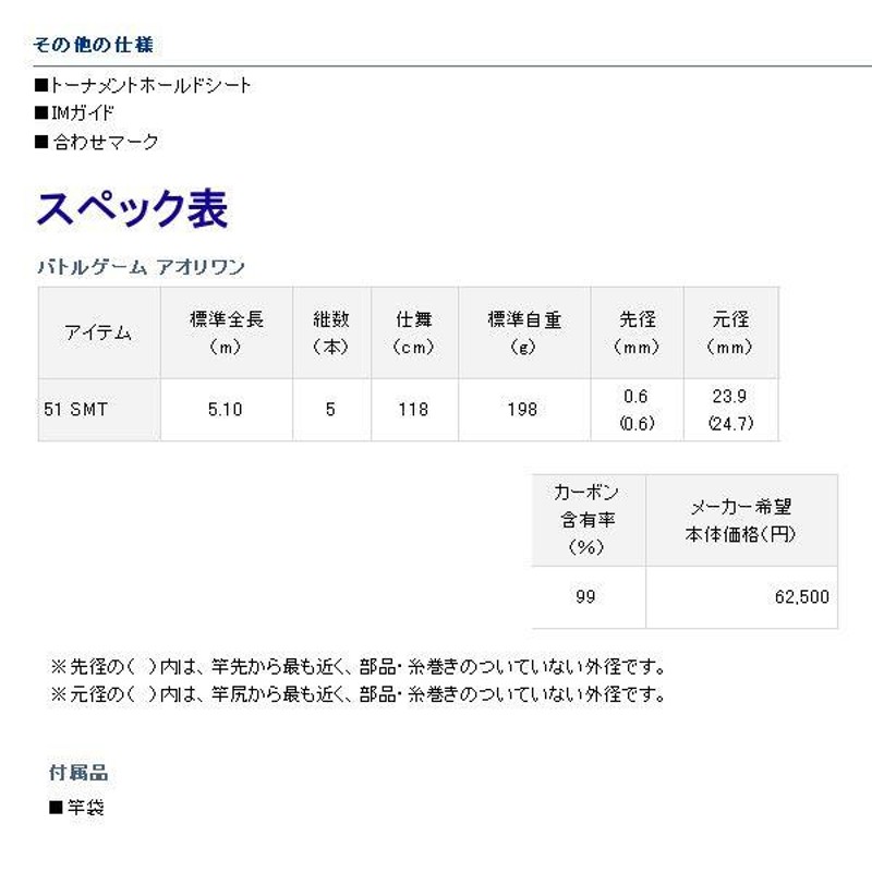 ダイワ バトルゲーム アオリワン 51 SMT ロッド 磯竿 通販 LINE