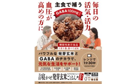 3日寝かせ 発芽 酵素 玄米 ごはん ＋ GABA 125g×1食