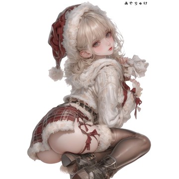 【12月新品3】07-107-0031 人物貼紙 聖誕女孩