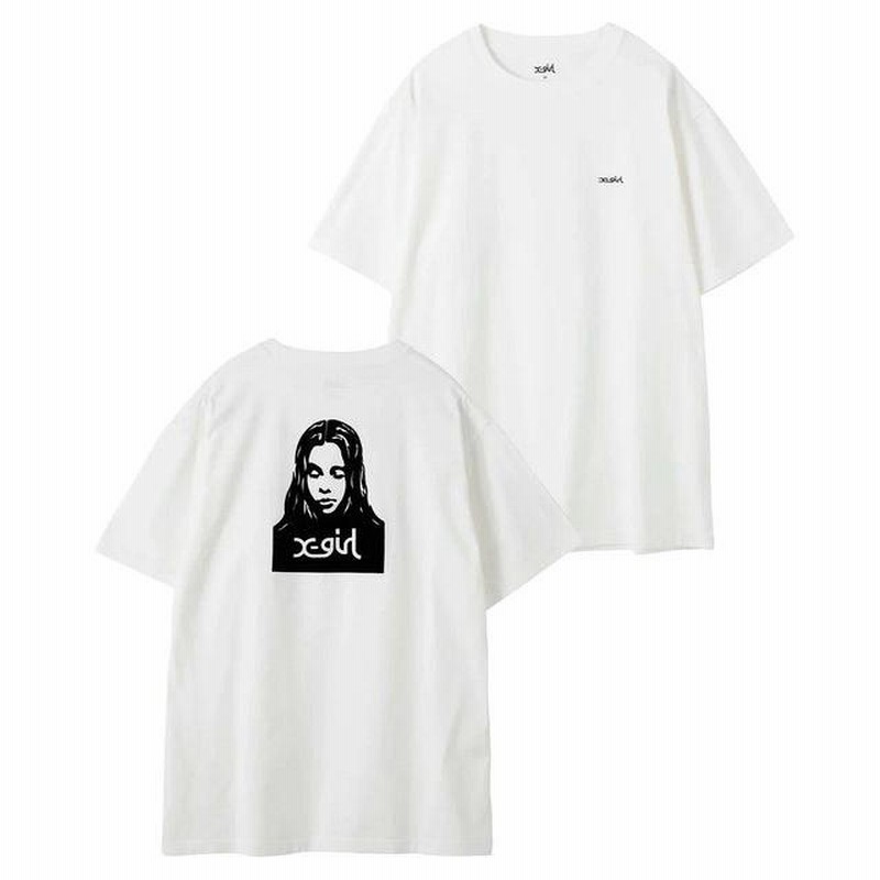 エックスガール X-girl FACE S/S TEE フェイス 定番 シンプル ロゴ バックプリント 半袖 Tシャツ レディース ストリート ブランド 新品 正規品 エックスガール X-GIRL FACE S/S TEE フェイス Tシャツ 半袖