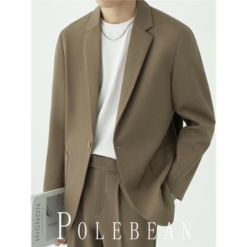 (免運)休閑西裝男士套裝外套寬松高級感韓版痞帥氣新款春秋季小西服上衣