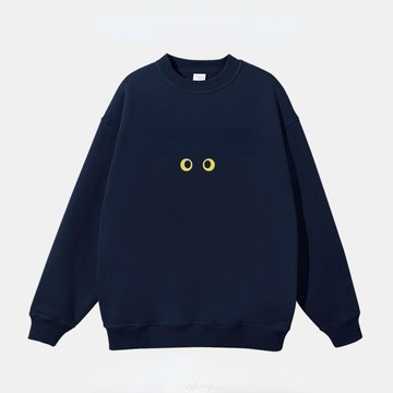 【超絕質感！台灣出貨】重磅韓系寬鬆簡約百搭圓領大學T 休閒百搭上衣 長袖 上衣 打底衫 情侶大學T 長袖T恤 印花大學T