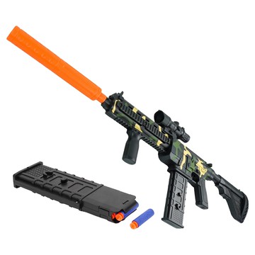 電動連發軟彈槍 附軟彈 30發 + 充電電池 M416 JW01  1組  迷彩
