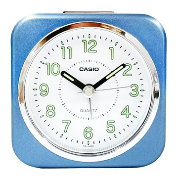 CASIO 卡西歐 方形鬧鐘 TQ-143S-2D  藍色