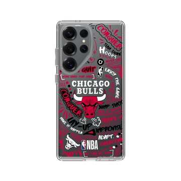 Galaxy S25 Ultra Clear 透明 - NBA - 塗鴉系列-芝加哥公牛 Chicago Bulls - Graffiti