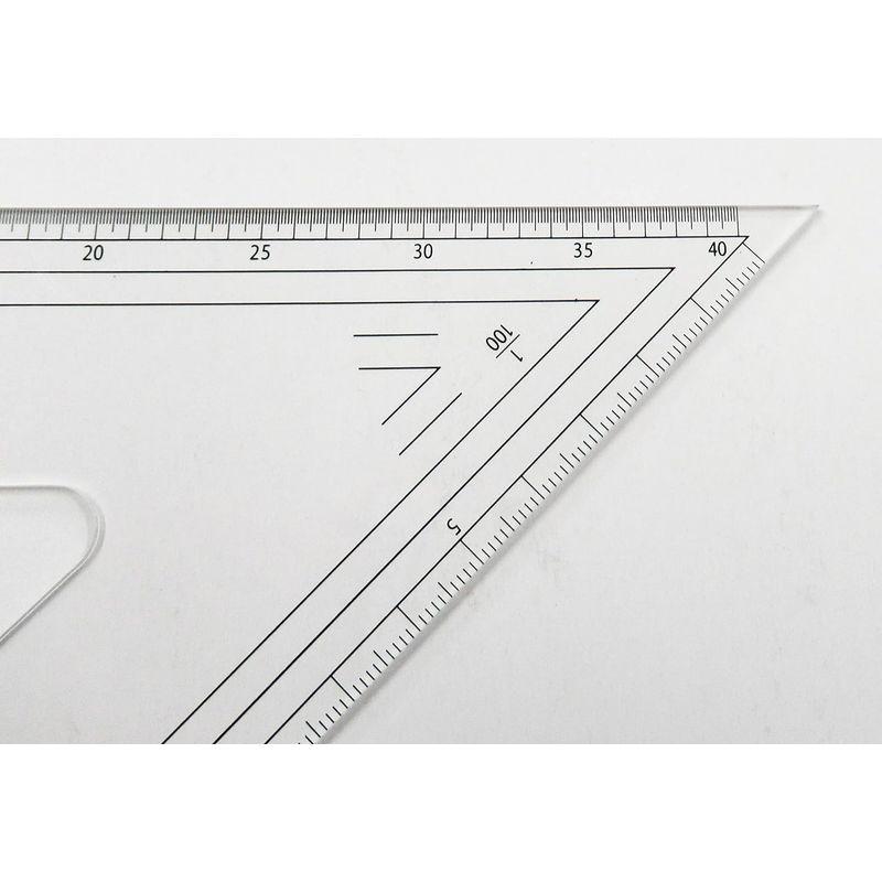 ウチダ 三角定規 24cmx2 縮尺目盛付