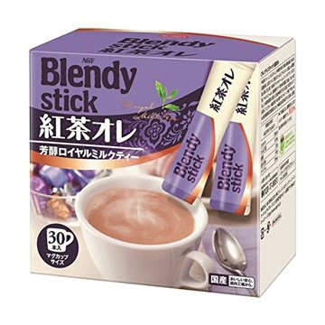[Set of 6] AgF Blendy Black Tea Au Lait 30 pieces