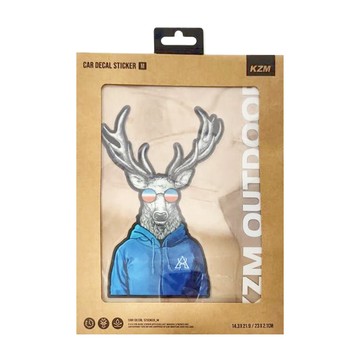KZM OUTDOOR 麋鹿先生車貼 時尚設計 車身貼紙  麋鹿先生  1組