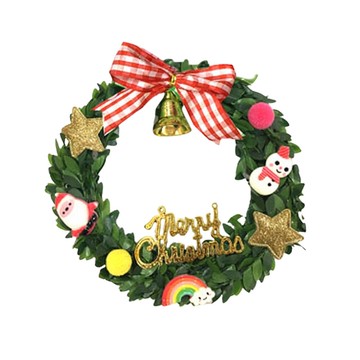 聖誕馬卡龍小花圈(款式隨機出貨)