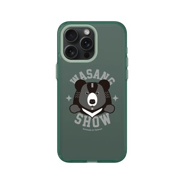 iPhone 15 Pro Max Clear 憂墨綠 - 花生騷 WasangShow - 黑熊