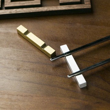 朵頤北歐不銹鋼筷架餐具廚房創意筷子托餐廳筷枕金屬筷架家用筷托1入