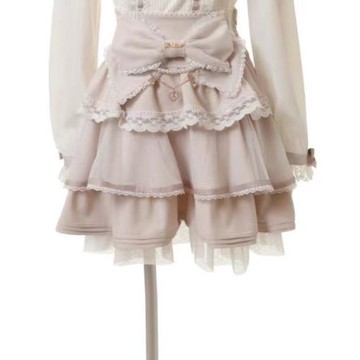 日單量產多層蕾絲大蝴蝶結4007半身裙
