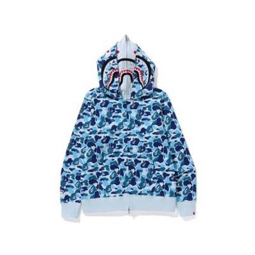 BAPE ABC Camo DoubleShark Hoodie 雙層鯊魚 連帽外套 藍迷彩 1M20115003-BE