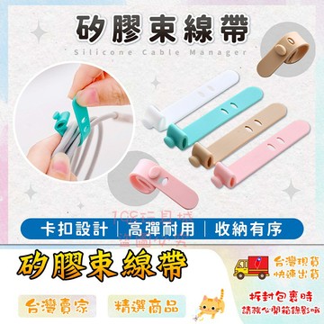 矽膠束線帶 整線器 束線器 綁線 理線 矽膠綁帶 集線器 綁線帶 紮線帶 🔥台灣現貨🔥 😽198玩具城😽 W1191
