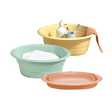 日本SP SAUCE攜帶式2.5公升小型折疊臉盆