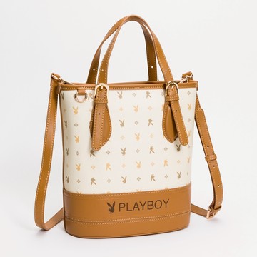 PLAYBOY - 水桶包 Dynamic系列 - 米色