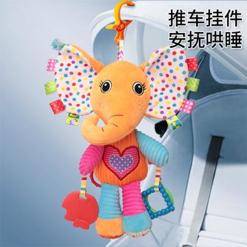 寶寶八音盒搖鈴風鈴推車掛件床上懸掛床玲毛絨公仔新生兒安撫玩具