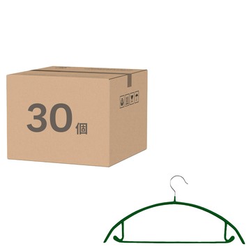 小麥購物 質感加厚防滑無痕毛衣衣架/浸膠衣架 L2478  輕奢綠  30個