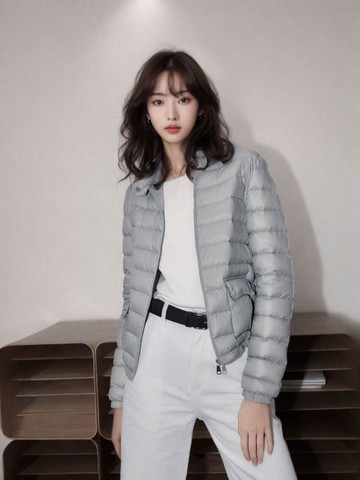 保暖90%白鵝絨立領羽絨外套羽絨衣女短大衣女【23-25-85001-24】ibella 艾貝拉