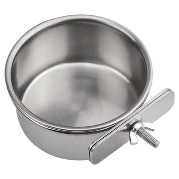 Leaf Parrot 大型鸚鵡不鏽鋼飼料碗 01975  1個  不鏽鋼