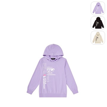 【FILA】KIDS 孩童款 連帽上衣-紫色 1TEX-8903-PL