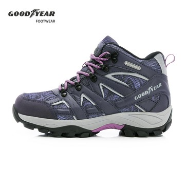 GOODYEAR【登山者W3】女 動態防水戶外鞋-紫藍 / GAWO52527