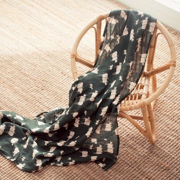 Organic B 有機比比  有機棉包巾 青青草原禮物牛