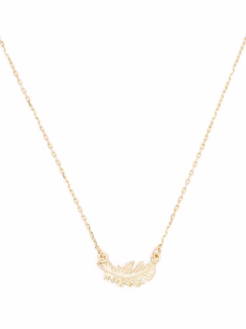 Alex Monroe - 18kt yellow gold In-Line Plume necklace - women - 18kt Yellow Gold - One Size