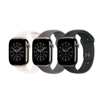 Apple 【福利品】Apple Watch Series 11 鈦金屬款 GPS 42mm LTE (鈦金屬錶殼+運動型錶帶)