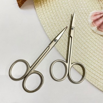 ［沐沐屋］無印良品MUJI 鋼製眉毛用剪刀/眼睫毛剪/彎剪/日本製