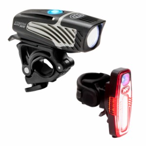 NiteRider Lumina Micro 900 Front Bike Light Sabre 110 Rear Bike Light Combo Pack- USB Rechargeable Bicycle Headlight LED Fron