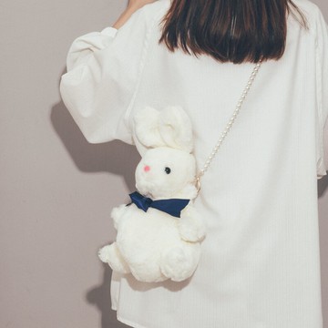 今年流行的小包包女新款潮百搭斜挎包女可愛萌珍珠鏈條包