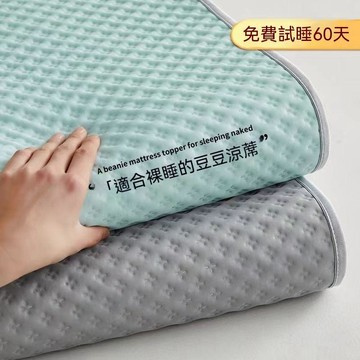 【可開收據】冰豆豆涼蓆 冰絲席 夏天涼蓆三件套 可摺疊可機洗 單雙人家用空調軟席 DHFR