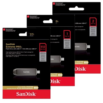 SanDisk CZ890 Extreme PRO 512G 1TB 2TB USB-C 金屬 固態隨身碟 代理商保固