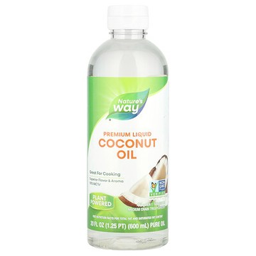 Nature's Way, 優質液體椰子油，20 液量盎司（600 毫升）