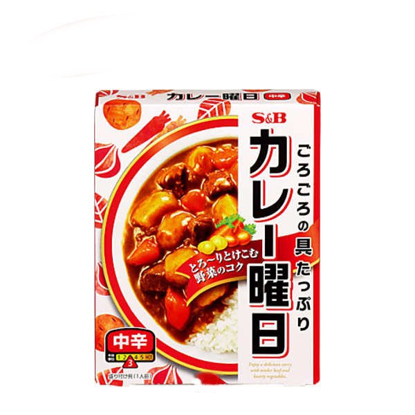 送料無料 カレー曜日 中辛 エスビー食品 230g 30個入