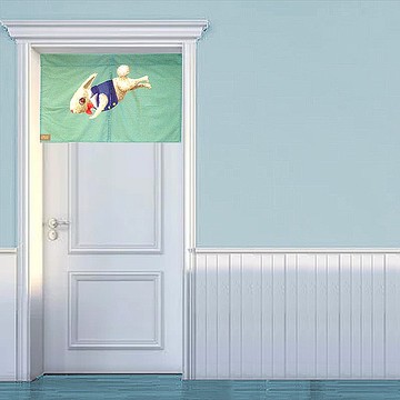 瞬移兔 - 歸屬主義二開式穿管短門簾