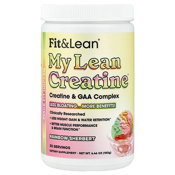 Fit & Lean, My Lean Creatine™，彩虹雪芭味，6.46 盎司（183 克）