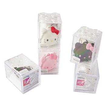 辦公雜貨3折起 日本限定p+g design矽膠mini POCHI-Bit小錢包零錢包PG-3410系列(附掛勾式鑰匙圈鏈)凱蒂貓Hello Kitty