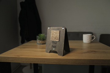 二維碼菜單，二維碼菜單標牌，木質二維碼標牌