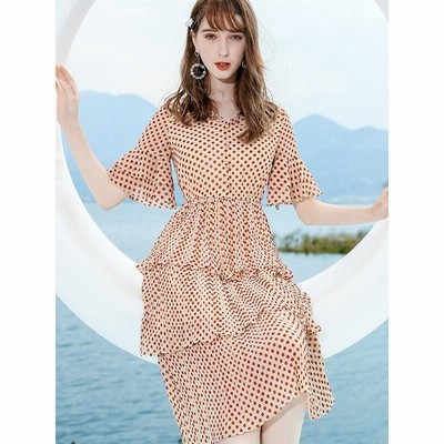 ドット 水玉 ワンピースの通販 4,559件の検索結果 | LINEショッピング