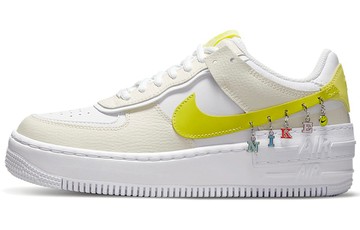WMNS AIR FORCE 1 SHADOW SE PALE IVORY LIGHT ZITRON