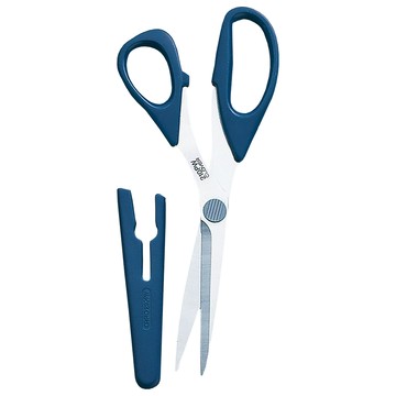 Clover 可樂牌 CAPO210剪刀 刀片/不鏽鋼手柄 總長約21cm  藍色  1支