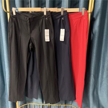 29Q005  高爾夫大碼女士褲子春夏季薄款新品彈力韓單正品顯瘦氣質