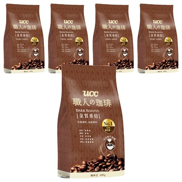 ucc 職人的珈琲 金質重焙咖啡豆  未研磨  400g  5包