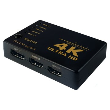 UniSync HDMI五入一出高畫質4K多媒體影音切換器  ZT02XBK01PCHD  1個