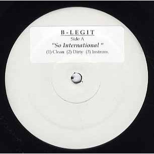 B-LEGIT So International   One Dame   Bag Habit 12" US 2002年リリース