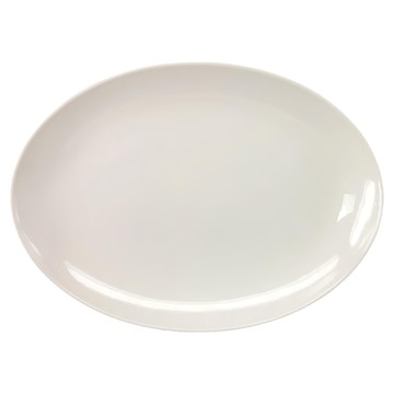 TATUNG 大同磁器 橢圓長皿 16吋 簡約純白 聚餐宴客適用  1個  100-500CC