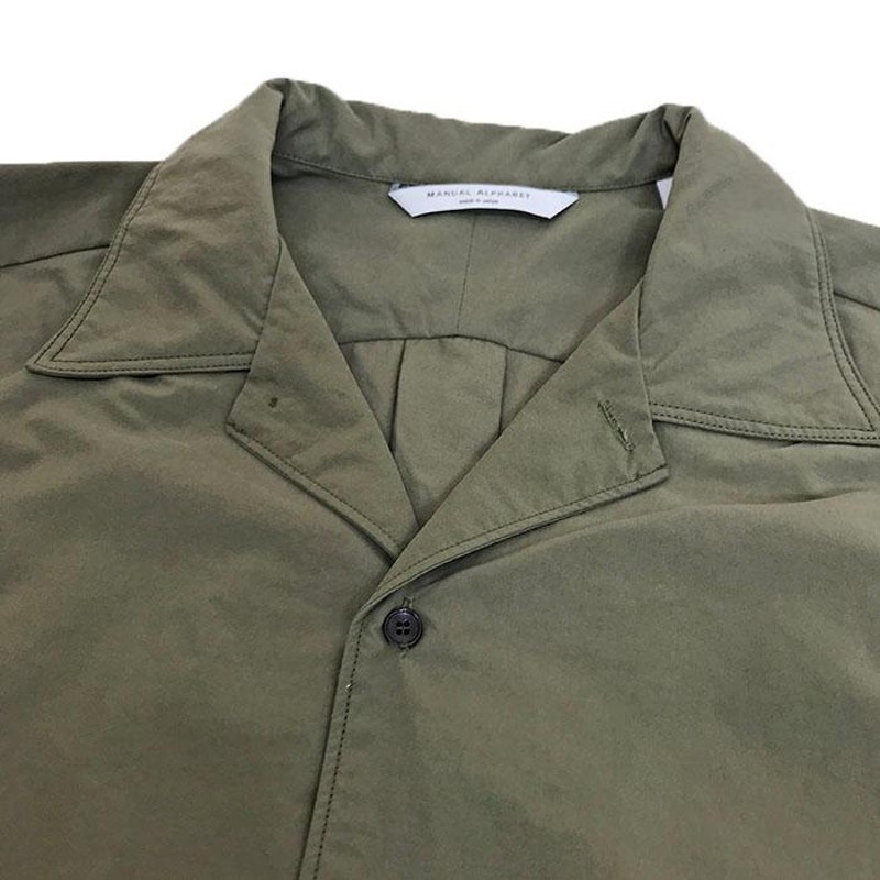 MANUAL ALPHABET 【SALE】マニュアルアルファベット MA-S641 NYLON MIL SHIRTS ナイロンミリタリーシャツ  Black Olive | LINEブランドカタログ