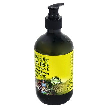 AUS LIFE 澳思萊 茶樹調理活化洗髮精露 平衡油脂、舒緩頭皮、植物萃取  500ml  1件